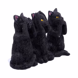 Nemesis Now - Three Wise Felines - 8.5 cm Tall Statuettes