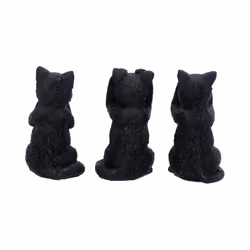 Nemesis Now - Three Wise Felines - 8.5 cm Tall Statuettes
