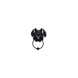 Vampuss Cat Door Knocker 20cm, Resin, Black, Black Bat Cat Door Knocker, Vampuss Vampire Cat, Witch Gift, Halloween Decoration, Cast in the Finest