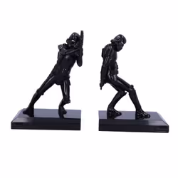 Nemesis Now Shadow Stormtrooper Bookend Figurines 18.5cm, Resin, Black, Original Stormtrooper Merchandise, Two Stormtrooper F ...