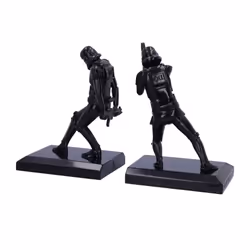 Nemesis Now Shadow Stormtrooper Bookend Figurines 18.5cm, Resin, Black, Original Stormtrooper Merchandise, Two Stormtrooper Figures to Keep Your Book - Additional view 4