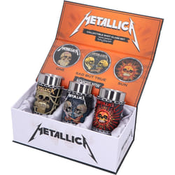 Metallica Shot Glasses Set 3 Nemesis Now Tequila Vodka Shots Box 8.5cm