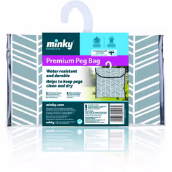 Minky Retractable Reel Washing Line with 30m of Drying Space, Gray, 30 m with Premium Peg Bag, Grey, One Size