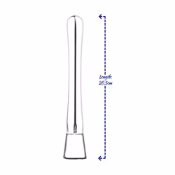 Cocktail Muddler Stainless Steel Bar Manual Drink Mixer Mojito Masher Pestle 8" - Copper