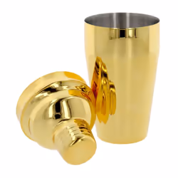 Cocktail Shaker with Built in Strainer Cocktail - Gold