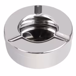Metal Ashtray Round Ash Tray Cigarette Smoking Outdoor Pub Windproof