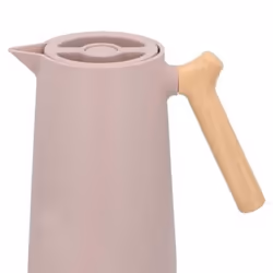 1L Insulated Vacuum Jug Flask Hot Tea Coffee Pot Drinks Soup Travel Carry Handle - Pink