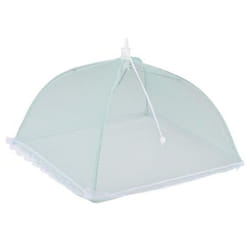Pop Up Food Cover Protector Mesh Net Umbrella Collapsible Cover Party BBQ Picnic - Green