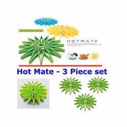 3 Trivet for Hot Dishes Dining Table Pot, Heat - Green