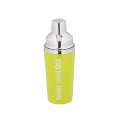 Cocktail Shaker Stainless Steel 3 Piece Built In Strainer Cap Drinks Mixer 450ml - Green