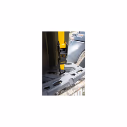 Stanley S1000 Black/Yellow 1"" x 10' Ratchet Tie Down Straps - Light Cargo Hauling (1 500 lbs Break Strength)  8 Pack