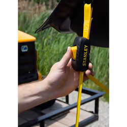 STANLEY S2002 Black/Yellow 1"""" x 10' Enclosed Cam-buckle Tie Down Straps - 400 lb Safe Working Load / 1 200 lb Break Strength  4 Pack