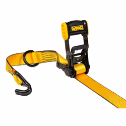 DEWALT DXBC33004 Black/Yellow 1.5"""" x 16' Ratchet Tie Down Straps - Mid-Weight Cargo Hauling (3300 lb Break Strength)  4 Pack