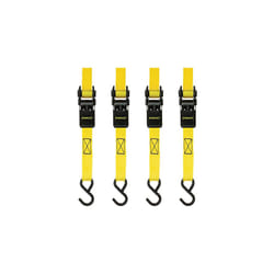 S9500 1 in. x 10 ft. 4-Count (Light Duty) Ratchet Straps / 900 lb. Break Strength (Pack of 1)