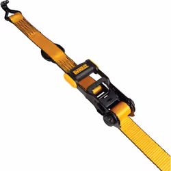 DEWALT DXBC50002 Black/Yellow 1.5"" x 16' Ratchet Tie Down Straps - Heavy-Duty Cargo Hauling (5000 lb Break Strength)  2 Pack