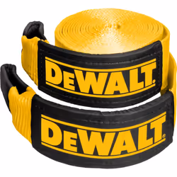 DEWALT DXBC40000 Black/Yellow 4"""" x 30' Recovery Tow Strap - 13 333 lb Safe Working Load / 40 000 lb Break Strength