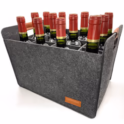 12 Bottle Wine Carrier Carry Case Glasses Vacation Picnic Dinner Party Travel Storage & Organizers for Toys  Shelves  Clothes