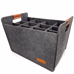 12 Bottle Wine Carrier Carry Case Glasses Vacation Picnic Dinner Party Travel Storage & Organizers for Toys  Shelves  Clothes
