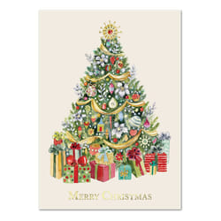 Punch Studio Christmas Tree Boxed Christmas Cards Set of 12 (50402)  Multicolor