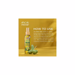 African Pride Olive Miracle Weightless Heat Protection & Hair Shine Mist, Fights Humidity & Shields Against Heat Damage, Enriched with Olive & T
