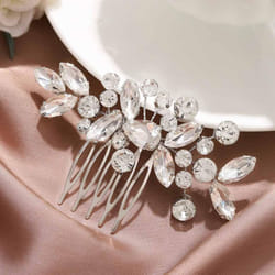 Catery Crystal Bride Wedding Hair Comb Hair Accessories with Rhineston
