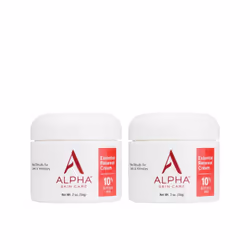 Alpha Skin Care Essential Renewal Cream  Anti-Aging Formula  10% Glycolic AHA  2 Oz  Red/White  2 Pack
