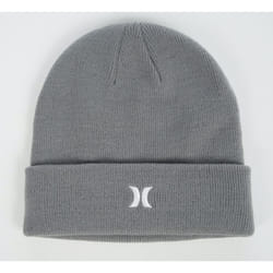 Hurley Men's Cuff Knit Beanie ~ Icon grey