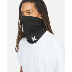 Hurley Multipurpose Lightweight Neck Gaiter Face Mask with Moisture Wicking Technology ~ black