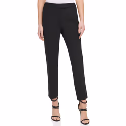 DKNY SPORTSWEAR Women's Missy Foundation Cropped Slim Dress Pants  Black  8