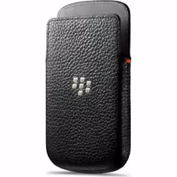BlackBerry Black Leather Pocket Pouch Case for Q5 ACC-54681-201