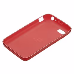 BlackBerry Q5 Soft Shell - Pure Red Translucent mobile phone case Cover