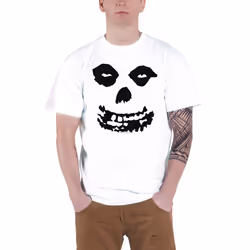 Misfits Jurek Skull All Over Print T Shirt - XL, White