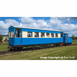 Bogie Coach Lincolnshire Coast Light Railway Blue/Cream