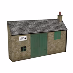 Scenecraft Low Relief Honey Stone Smithy (Pre-Built)