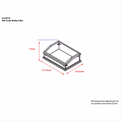Scenecraft Ballast Bins 2pcs (Pre-Built)