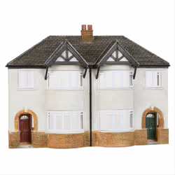 Scenecraft Low Relief 30s Semi Detached Houses (Pre-Built)