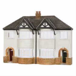 Scenecraft Low Relief 30s Semi Detached Houses (Pre-Built)