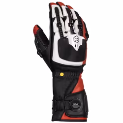 Knox Handroid MK5 Motorcycle Gloves, black-red, Size 3XL for Men