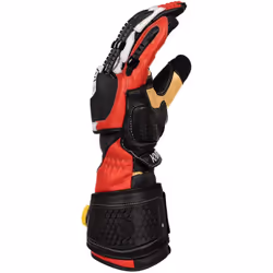Knox Handroid MK5 Motorcycle Gloves, black-red, Size 3XL for Men