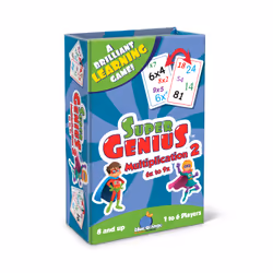 Blue Orange Super Genius Multiplication 2, Card Game, Learning, 8 yr(s)