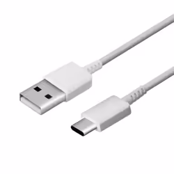 Official Samsung 2 Pin EP-TA200 White Fast Charging Travel Adapter USB-C Cable - Cable Only