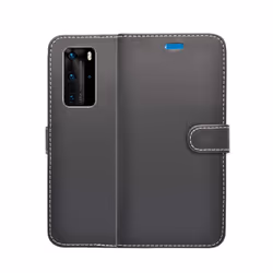For Huawei P40 Pro Black Wallet Flip PU Leather Pouch Case Cover