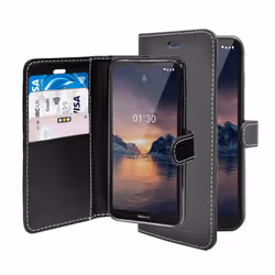 For Nokia 1.3 Black Wallet Flip PU Leather Pouch Case Cover