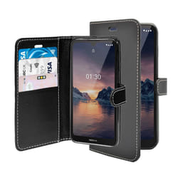 For Nokia 1.3 Black Wallet Flip PU Leather Pouch Case Cover