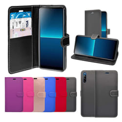For Sony Xperia L4 Wallet Flip PU Leather Pouch Case Cover - Black