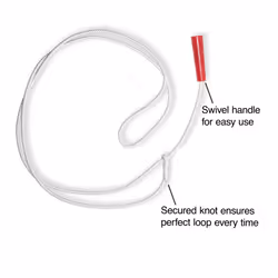 Western Stage Props Childrens Cowboy Kiddie Trick Rope Lasso Pre-Tied | Ages 4-10| White|