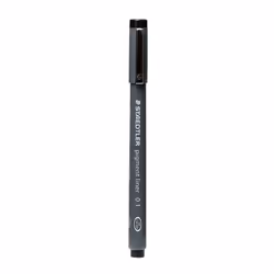 Staedtler Pigment Liner 0.1 mm Black [Pack of 5 ]