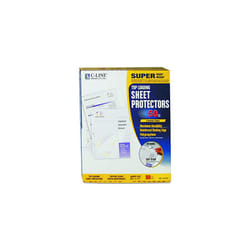 C-Line Top Loading Super Heavyweight Poly Sheet Protectors, Clear, 11 x 8.5 Inches, 50 per Box (61003)