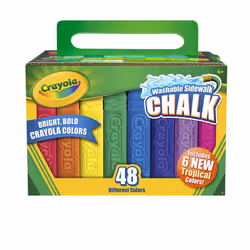 48pc Crayola Sidewalk Chalk | Children's Washable Outdoor Chalks