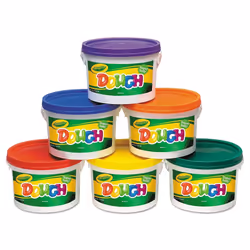 Crayola 570016 Modeling Dough Bucket  3 lbs  Assorted  6 Buckets/Set